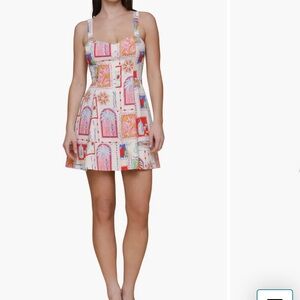 Avec Les Filles Multicolor Mini Dress